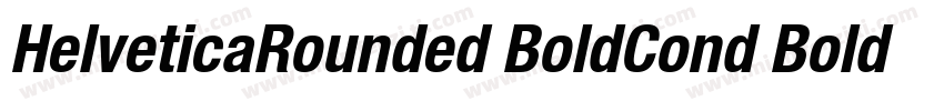 HelveticaRounded BoldCond Bold Cond字体转换